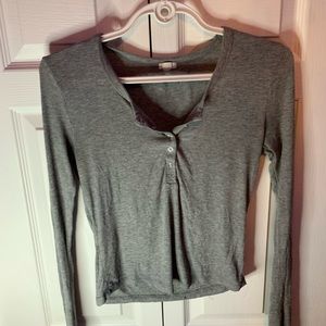grey long sleeve